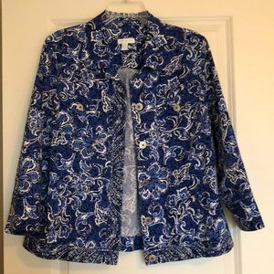 Charter Club jacket with metal buttons
